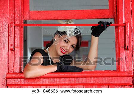 Young woman posing on one of the trains of the Gold Coast Railroad Museum, Miami, Florida, USA View Large Photo Image Stock Photography - Young woman posing on one of the trains of the Gold Coast Railroad Museum, Miami, Florida, USA. Fotosearch