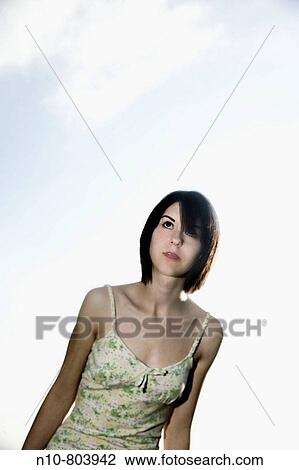 Young woman posing. View Large Photo Image Stock Image - Young woman posing.. Fotosearch