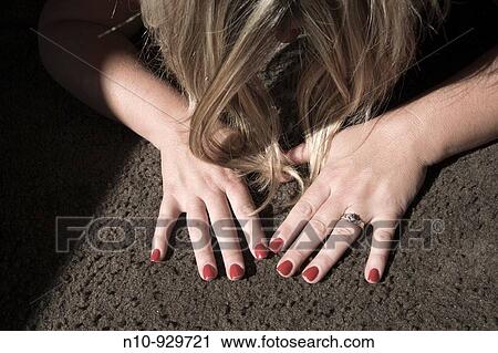 Stock Image - Young woman posing. Fotosearch