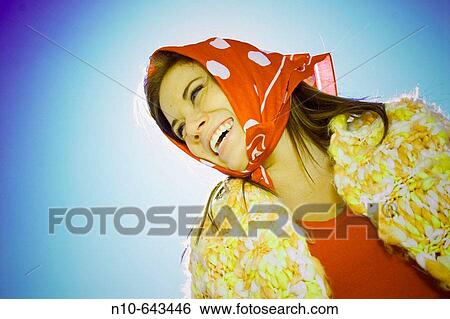 Young woman posing. View Large Photo Image Stock Photograph - Young woman posing.. Fotosearch
