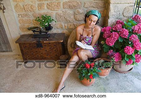 young woman reading View Large Photo Image Stock Photo - young woman reading. Fotosearch