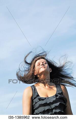 Stock Image - Young woman. Fotosearch