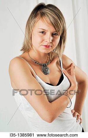 Young woman View Large Photo Image Stock Image - Young woman. Fotosearch