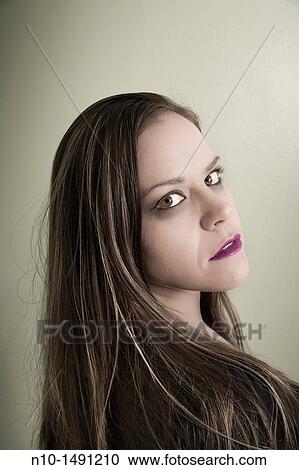 Stock Image - Young woman. Fotosearch