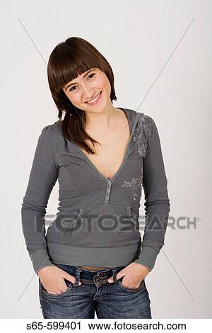 Stock Image - Young woman. Fotosearch