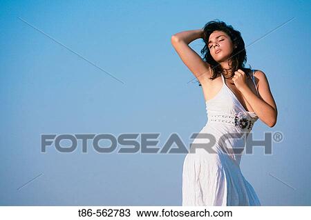 Stock Image - Young woman. Fotosearch