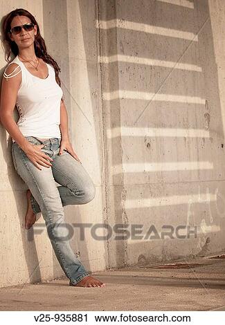 Stock Image - Young woman. Fotosearch