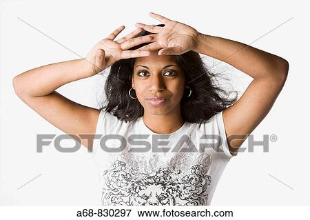 Stock Photo - Young woman. Fotosearch