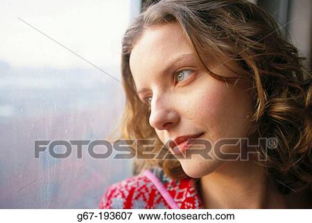 Young woman View Large Photo Image Stock Photo - Young woman. Fotosearch