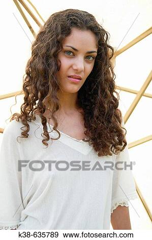 Stock Photo - Young woman.. Fotosearch