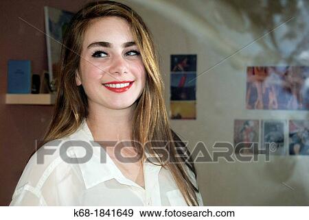 Stock Photo - young woman. Fotosearch