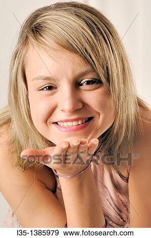 Stock Photo - Young woman. Fotosearch