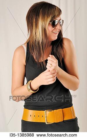 Young woman View Large Photo Image Stock Photo - Young woman. Fotosearch