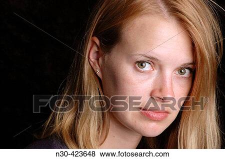 Stock Photo - Young woman. Fotosearch