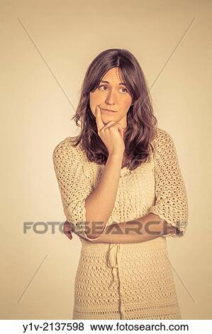 Stock Photo - Young woman.. Fotosearch