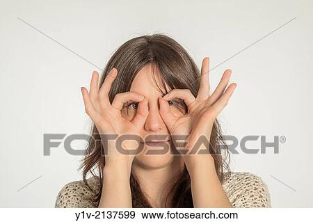 Stock Photo - Young woman.. Fotosearch