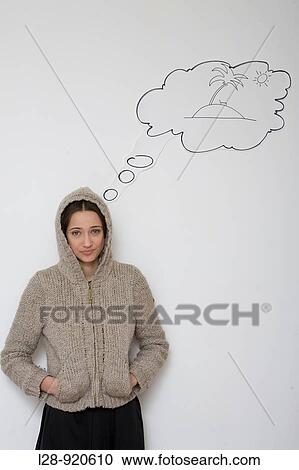 Young Woman with Word bubble View Large Photo Image Stock Image - Young Woman with Word bubble. Fotosearch