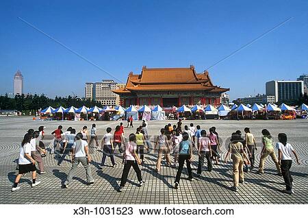 young women practising gymnastics in front of National Concert Hall, Taipei, Taiwan also known as Formosa, Republic of China, East Asia View Large Photo Image Stock Image - young women practising gymnastics in front of National Concert Hall, Taipei, Taiwan also known as Formosa, Republic of China, East Asia. Fotosearch