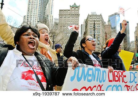 Youth, young adults, and adults of the Seventh-Day Adventist Church march across the Brooklyn Bridge during the annual Anti-Violence Compassiono rally on March 23, 2013, Manhattan, New York City, USA. View Large Photo Image Stock Photo - Youth, young adults, and adults of the Seventh-Day Adventist Church march across the Brooklyn Bridge during the annual Anti-Violence Compassiono rally on March 23, 2013, Manhattan, New York City, USA.. Fotosearch