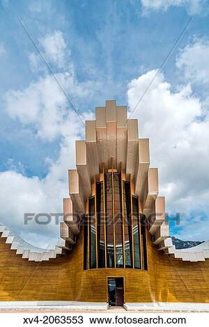 Ysios Winery designed by Santiago Calatrava after last flooding renovation. LaGuardia, Rioja Alavesa, Alava, Basque Country, Spain. View Large Photo Image Stock Image - Ysios Winery designed by Santiago Calatrava after last flooding renovation. LaGuardia, Rioja Alavesa, Alava, Basque Country, Spain.. Fotosearch