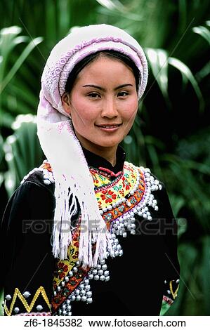 Yunnan woman in traditional costume in Kumming China. View Large Photo Image Stock Image - Yunnan woman in traditional costume in Kumming China.. Fotosearch