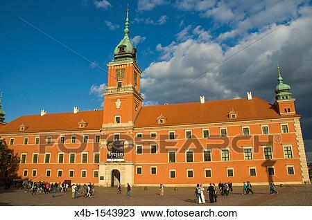 Zamek Krolewski the Royal Castle at Plac Zamkowy the Castle Square old town Warsaw Poland Europe View Large Photo Image Stock Image - Zamek Krolewski the Royal Castle at Plac Zamkowy the Castle Square old town Warsaw Poland Europe. Fotosearch