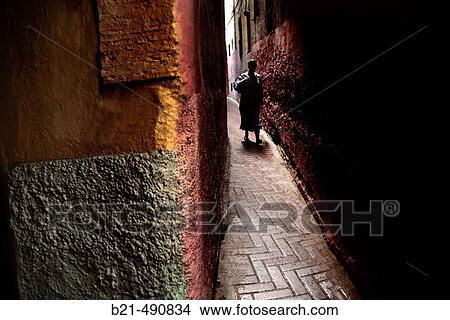 ? Zenkat Ouhda?, street for one, in the Medina of Tanger. Morocco. View Large Photo Image Picture - ? Zenkat Ouhda?, street for one, in the Medina of Tanger. Morocco.. Fotosearch