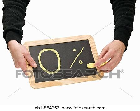 zero per cent is written on a slate View Large Photo Image Stock Image - zero per cent is written on a slate. Fotosearch