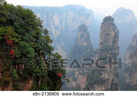 Zhangjiajie National Forest Park, Hunan, China. View Large Photo Image Stock Photography - Zhangjiajie National Forest Park, Hunan, China.. Fotosearch