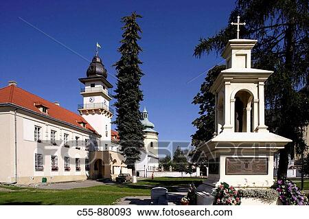 Zhovkva, Zolkiew, Market square, Town Hall, Lviv/Lvov Oblast, Western Ukraine View Large Photo Image Stock Image - Zhovkva, Zolkiew, Market square, Town Hall, Lviv/Lvov Oblast, Western Ukraine. Fotosearch