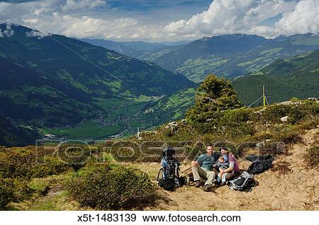 Zillertal, Tyrol, Austria hiker on the scenic trail View Large Photo Image Stock Photo - Zillertal, Tyrol, Austria hiker on the scenic trail. Fotosearch