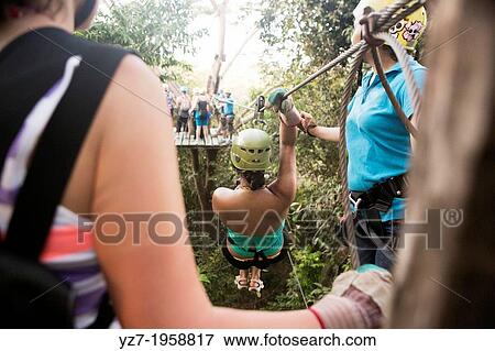 Zip Line Tour, Montezuma, Costa Rica. View Large Photo Image Stock Photo - Zip Line Tour, Montezuma, Costa Rica.. Fotosearch