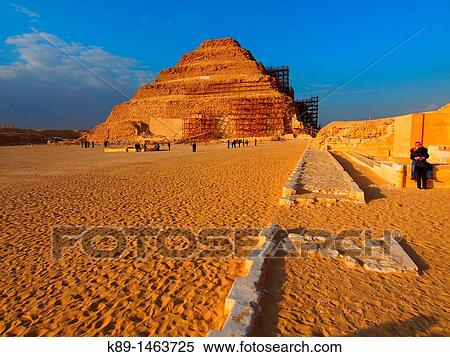 Zoser's Pyramid archeological remains, Saqqara necropolis, near Memphis, Egypt View Large Photo Image Stock Photography - Zoser's Pyramid archeological remains, Saqqara necropolis, near Memphis, Egypt. Fotosearch