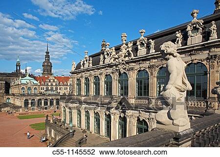 Zwinger Palace, courtyard, Dresden, Saxony, Germany View Large Photo Image Stock Image - Zwinger Palace, courtyard, Dresden, Saxony, Germany. Fotosearch