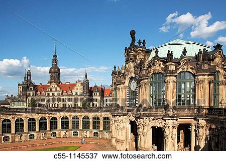 Zwinger Palace, courtyard, Dresden, Saxony, Germany View Large Photo Image Stock Photo - Zwinger Palace, courtyard, Dresden, Saxony, Germany. Fotosearch