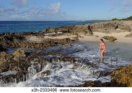 beach at Pointe des Chateaux, Grande-Terre, Guadeloupe, overseas region of France, Leewards Islands, Lesser Antilles, Caribbean. View Large Photo Image Stock Photograph - beach at Pointe des Chateaux, Grande-Terre, Guadeloupe, overseas region of France, Leewards Islands, Lesser Antilles, Caribbean.. Fotosearch