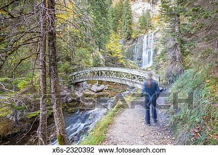 Stock Image - Cirque de Saint Meme, Saint Pierre d'Entremont in the Parc naturel regional de Chartreuse, Savoie, Rhone-Alpes, France.. Fotosearch