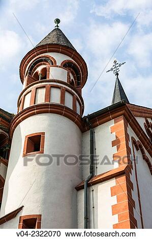 Close up of St. Peter Church in Bacharach, Rhineland-Palatinate, Germany, Europe View Large Photo Image Stock Image - Close up of St. Peter Church in Bacharach, Rhineland-Palatinate, Germany, Europe. Fotosearch