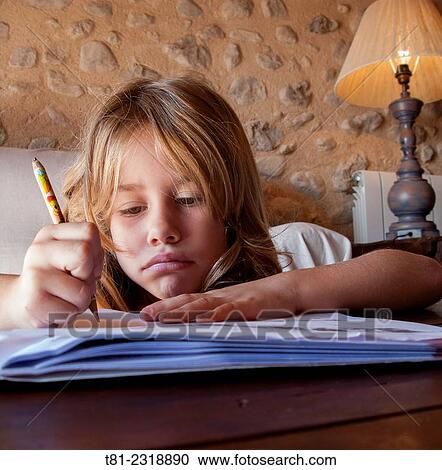 girl doing homework, Valencia, Spain View Large Photo Image Stock Image - girl doing homework, Valencia, Spain. Fotosearch