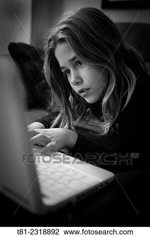 Girl with technology View Large Photo Image Stock Image - Girl with technology. Fotosearch