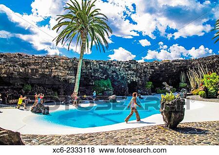 Jameos del Agua. Lanzarote island View Large Photo Image Stock Photo - Jameos del Agua. Lanzarote island. Fotosearch
