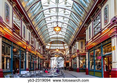 Leadenhall Market Interior, London, England. View Large Photo Image Picture - Leadenhall Market Interior, London, England.. Fotosearch