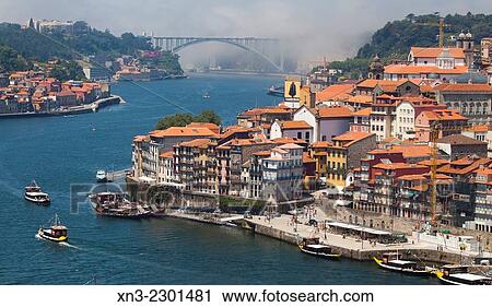 On background ArrBbida bridge, Picture take from Lu's I or Luiz I Bridge, Douro river, Porto, Portugal, Europe. View Large Photo Image Stock Image - On background ArrBbida bridge, Picture take from Lu's I or Luiz I Bridge, Douro river, Porto, Portugal, Europe.. Fotosearch