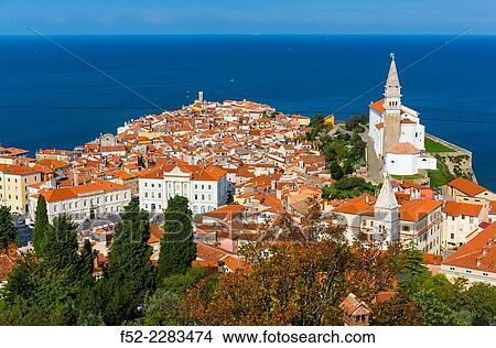 Piran, Slovenia, Europe. View Large Photo Image Picture - Piran, Slovenia, Europe.. Fotosearch