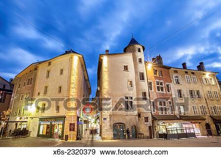 Place de Geneve in Chambery, Savoie, Rhone-Alpes, France. View Large Photo Image Stock Photo - Place de Geneve in Chambery, Savoie, Rhone-Alpes, France.. Fotosearch