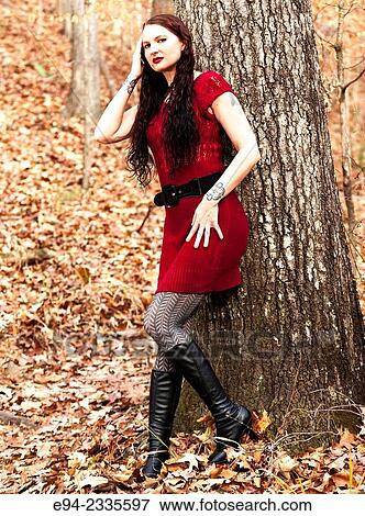 Portrait of a 33 year old brunette woman outdoors. View Large Photo Image Stock Photo - Portrait of a 33 year old brunette woman outdoors.. Fotosearch