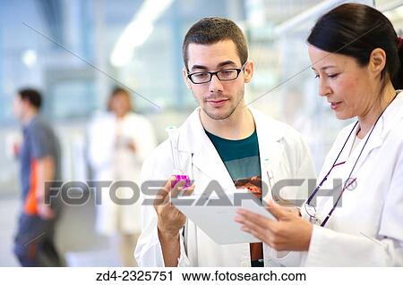 Stock Image - Researchers, Laboratory, Research on building materials, Tecnalia Research & Innovation, Zamudio, Bizkaia, Basque Country, Spain. Fotosearch