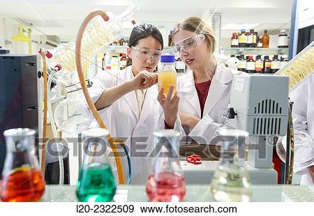 Stock Photo - Researchers. Microbiology lab. Chemical Analysis Laboratory. Technological Services to Industry. Tecnalia Research & Innovation, Donostia, San Sebastian, Gipuzkoa, Basque Country, Spain. Fotosearch