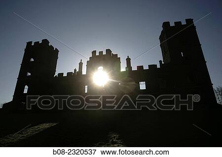 ruined and derelict Riber Castle, near Matlock, Derbyshire, Britain. View Large Photo Image Stock Photo - ruined and derelict Riber Castle, near Matlock, Derbyshire, Britain.. Fotosearch