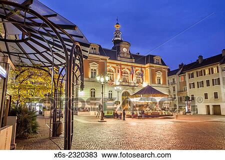 Square Hotel de Ville in Chambery, Savoie, Rhone-Alpes, France. View Large Photo Image Stock Image - Square Hotel de Ville in Chambery, Savoie, Rhone-Alpes, France.. Fotosearch